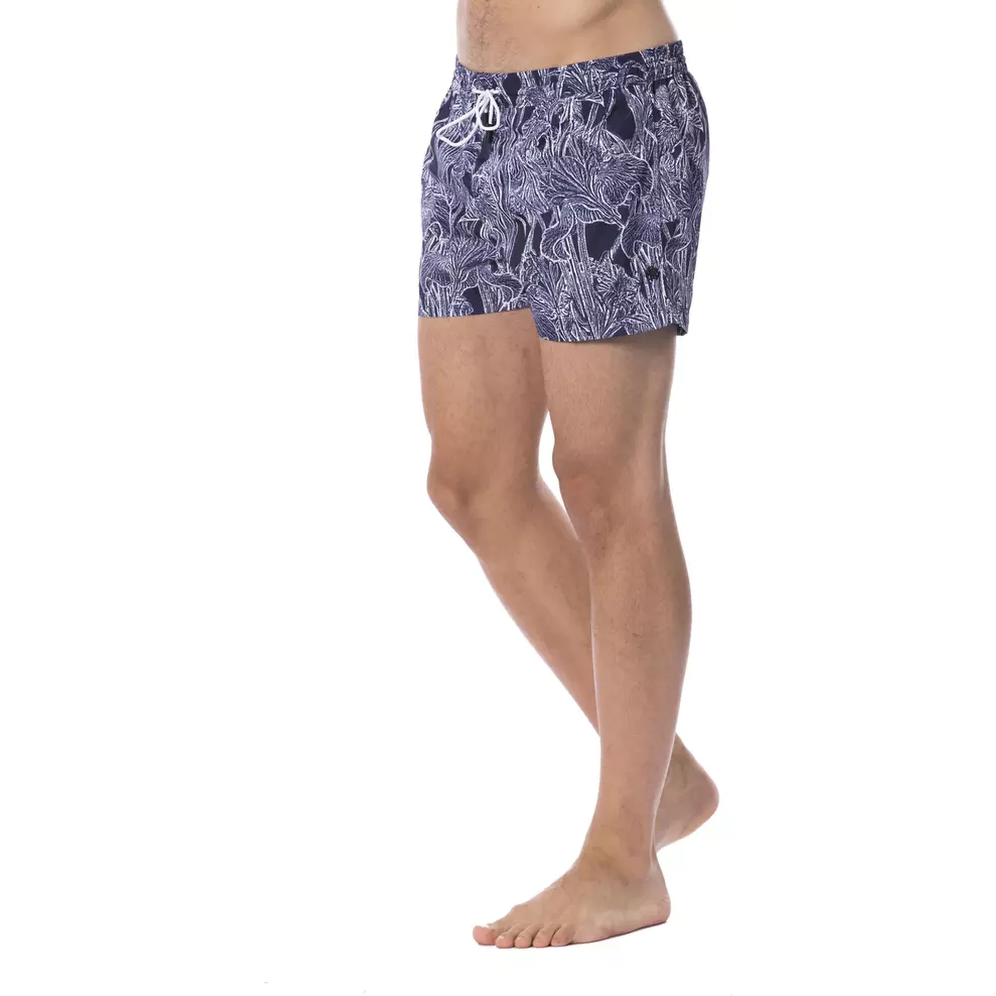 Blue Polyester Swimwear