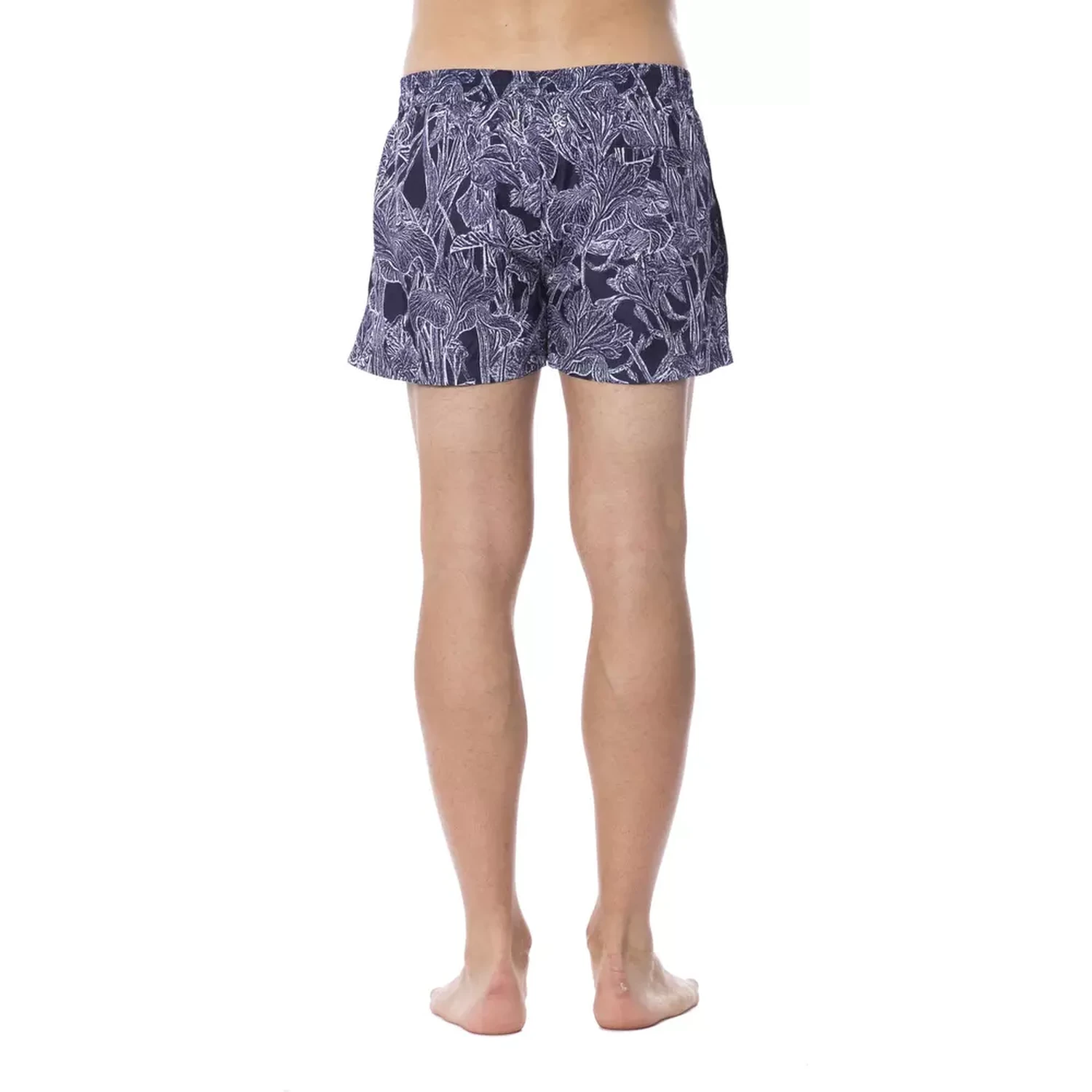 Blue Polyester Swimwear