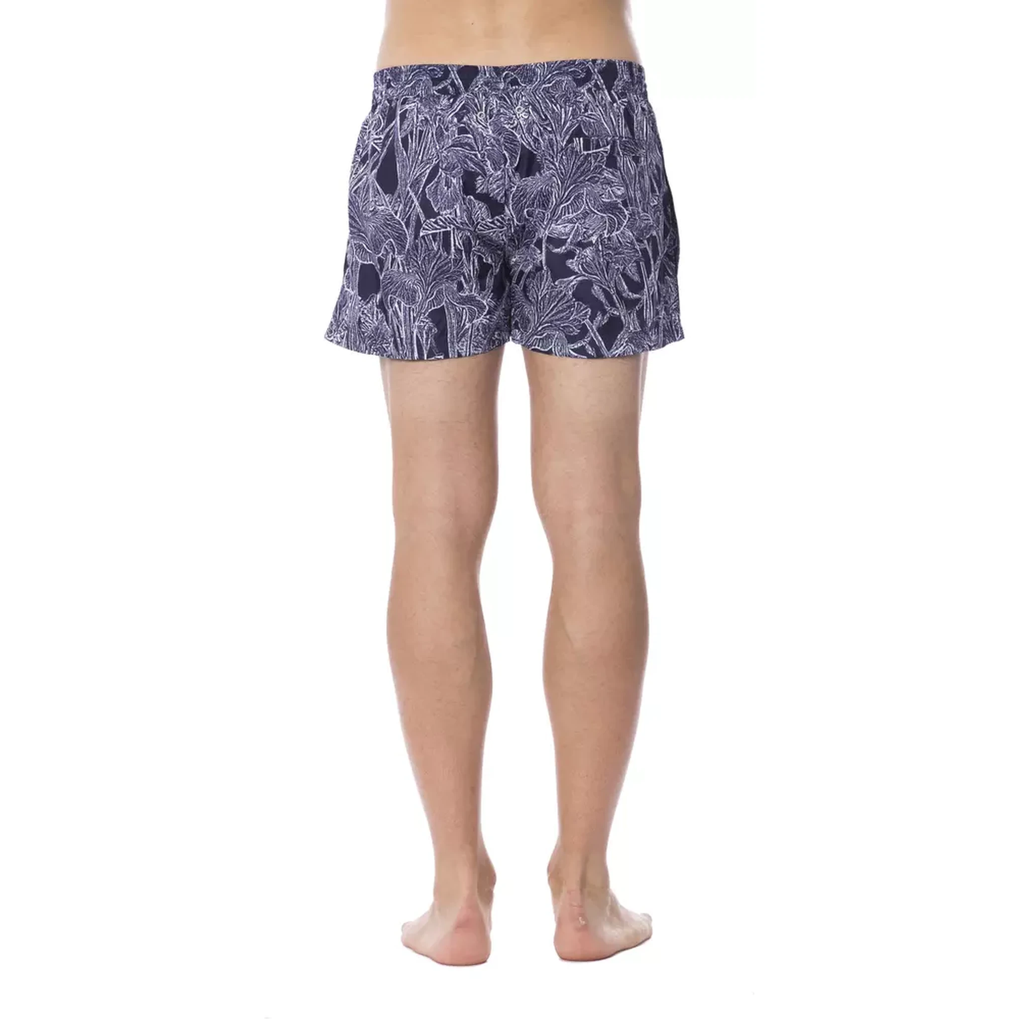 Blue Polyester Swimwear