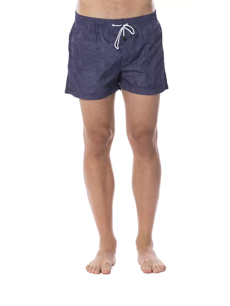 Blue Polyester Swimwear