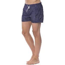 Blue Polyester Swimwear