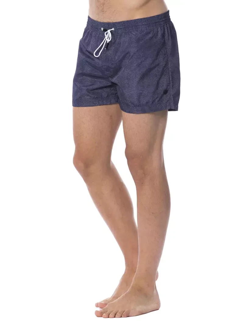 Blue Polyester Swimwear