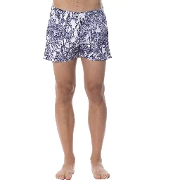 Light Blue Polyester Swimwear