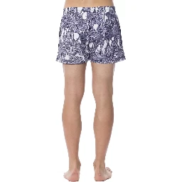 Light Blue Polyester Swimwear