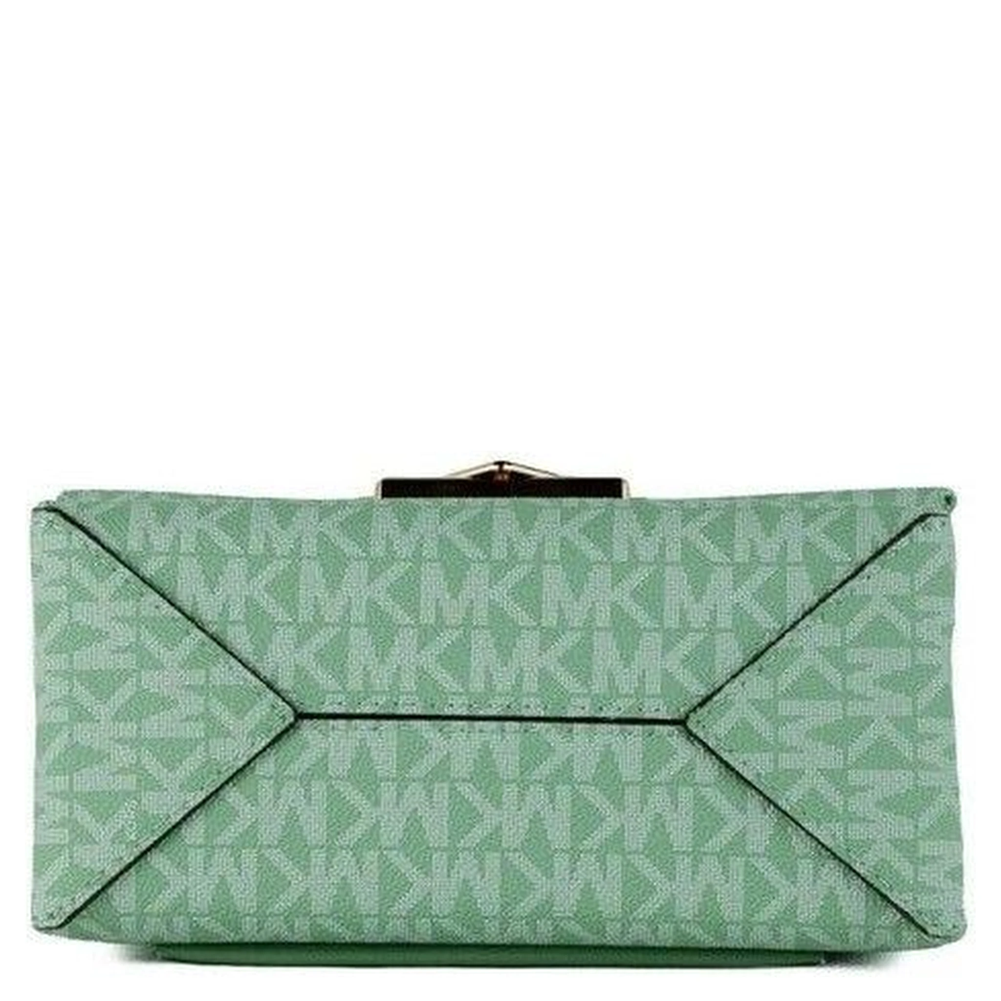 Cece Small Sea Green Signature PVC Convertible Flap Crossbody Bag
