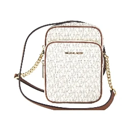 Jet Set Medium Vanilla PVC North South Chain Crossbody Handbag