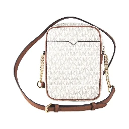 Jet Set Medium Vanilla PVC North South Chain Crossbody Handbag