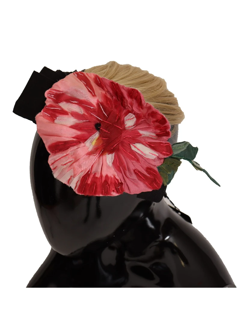 Black Silk White Hair Parrucchiera Diadem Headband