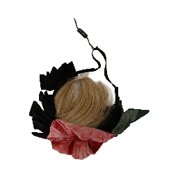 Black Silk White Hair Parrucchiera Diadem Headband