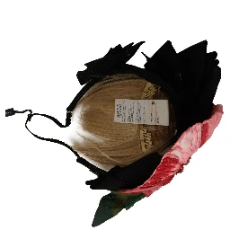 Black Silk White Hair Parrucchiera Diadem Headband