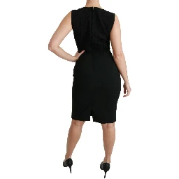 Black Lace Gown Bodycon Sheath Dress