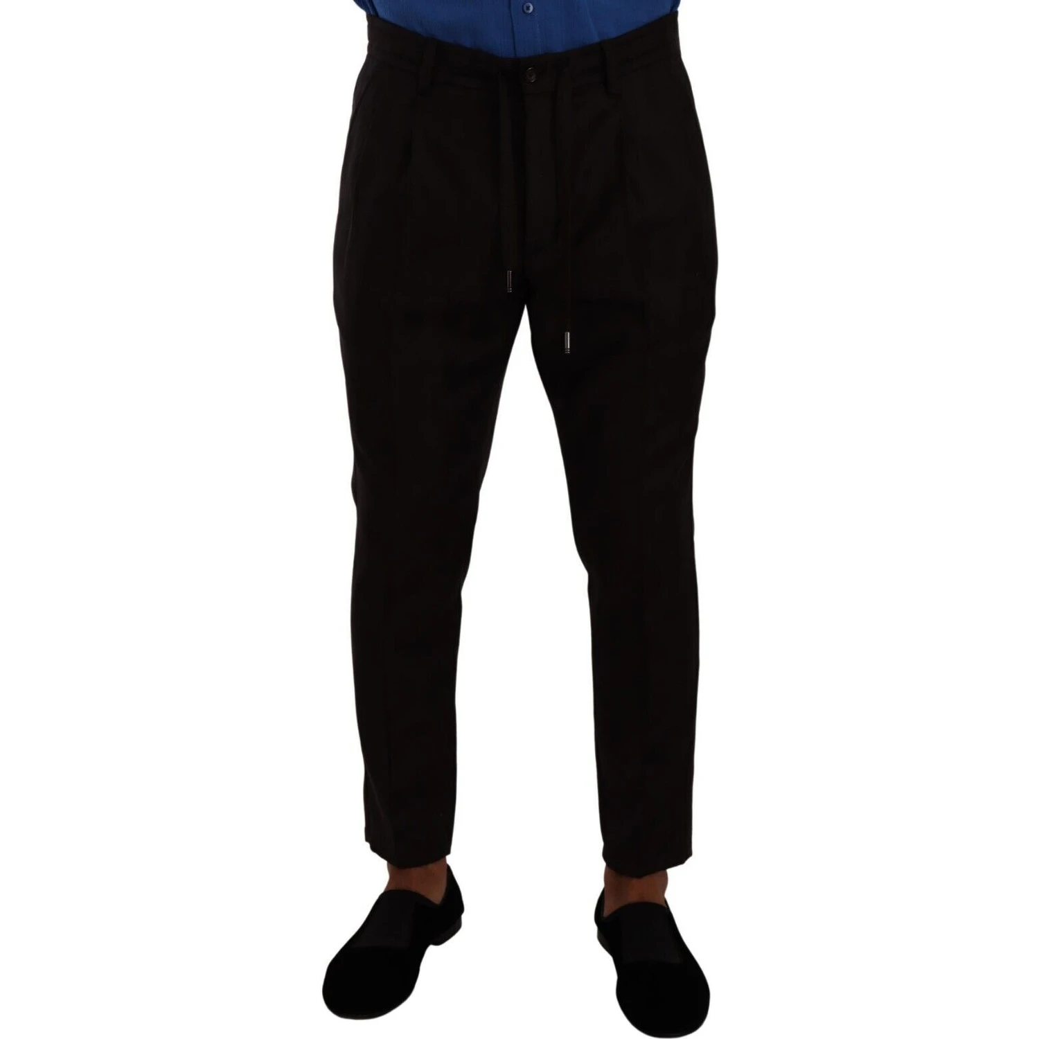 Bordeaux Wool Men Skinny Trouser Pants