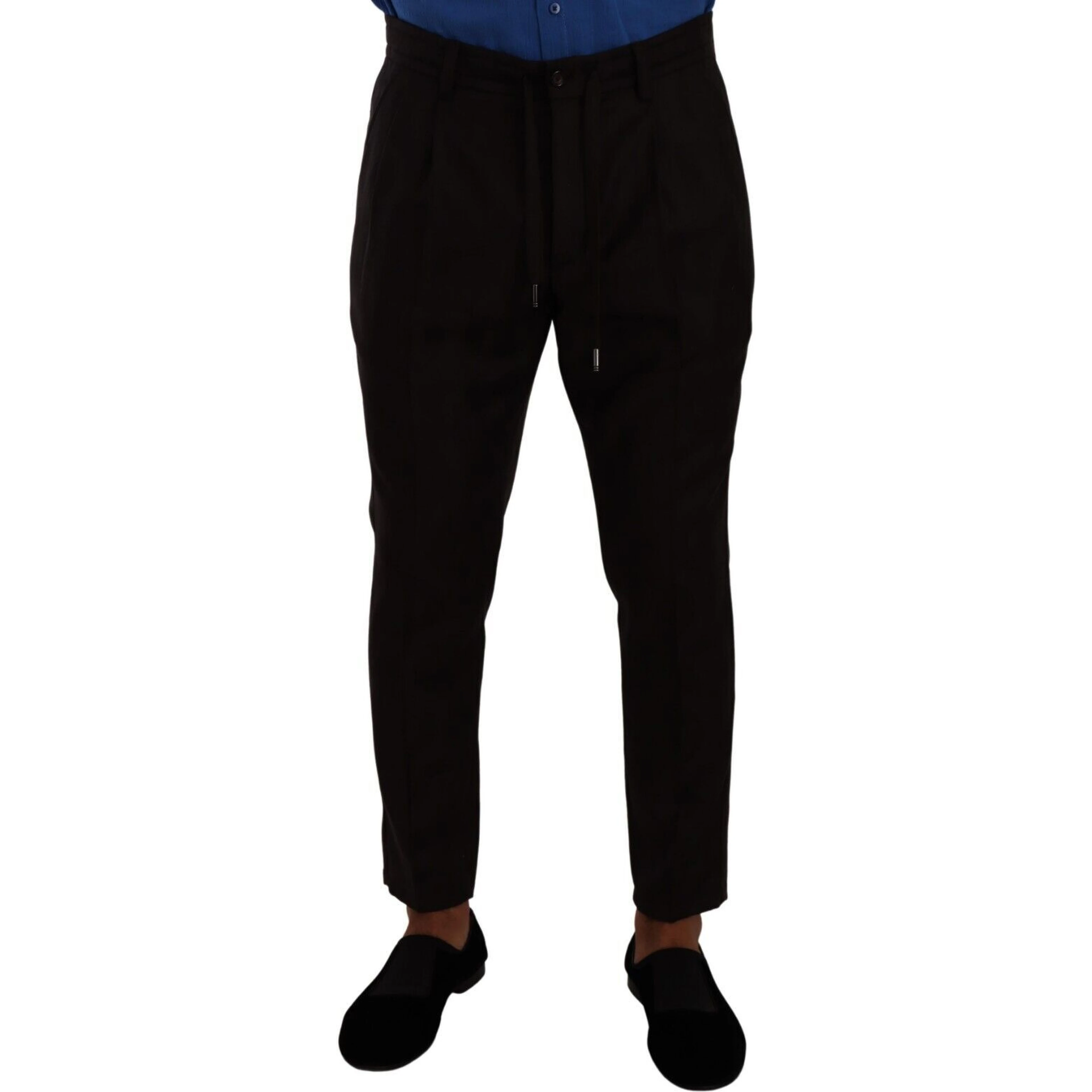 Bordeaux Wool Men Skinny Trouser Pants