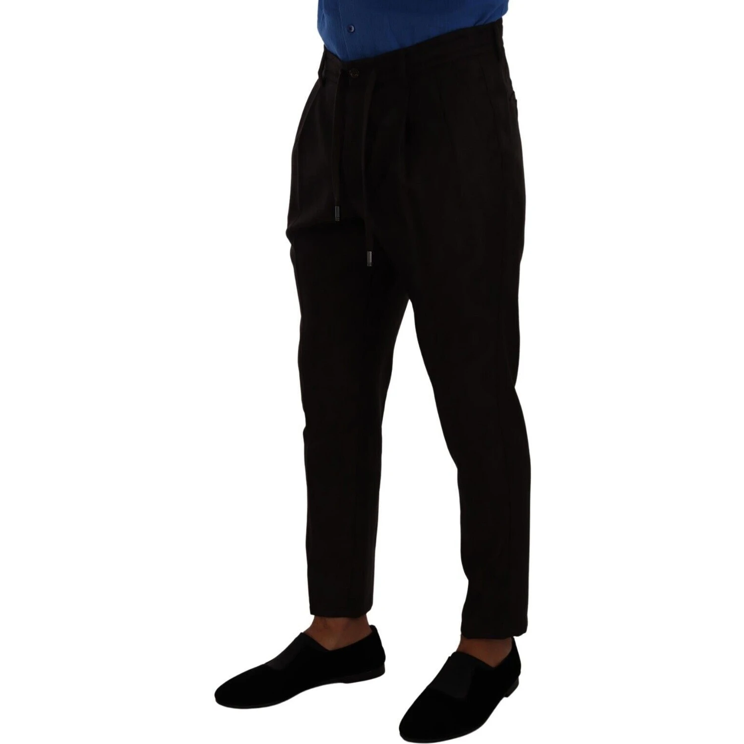 Bordeaux Wool Men Skinny Trouser Pants