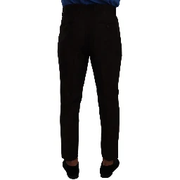 Bordeaux Wool Men Skinny Trouser Pants