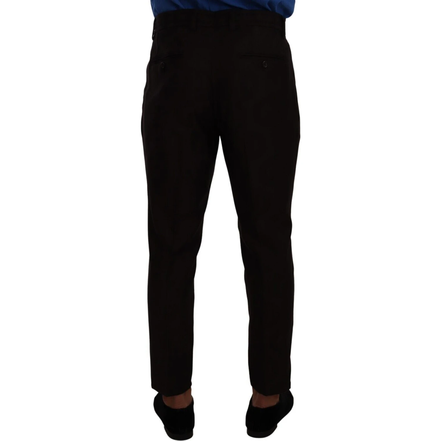 Bordeaux Wool Men Skinny Trouser Pants