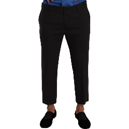 Gray Bordeaux Wool Trouser Dress Pants
