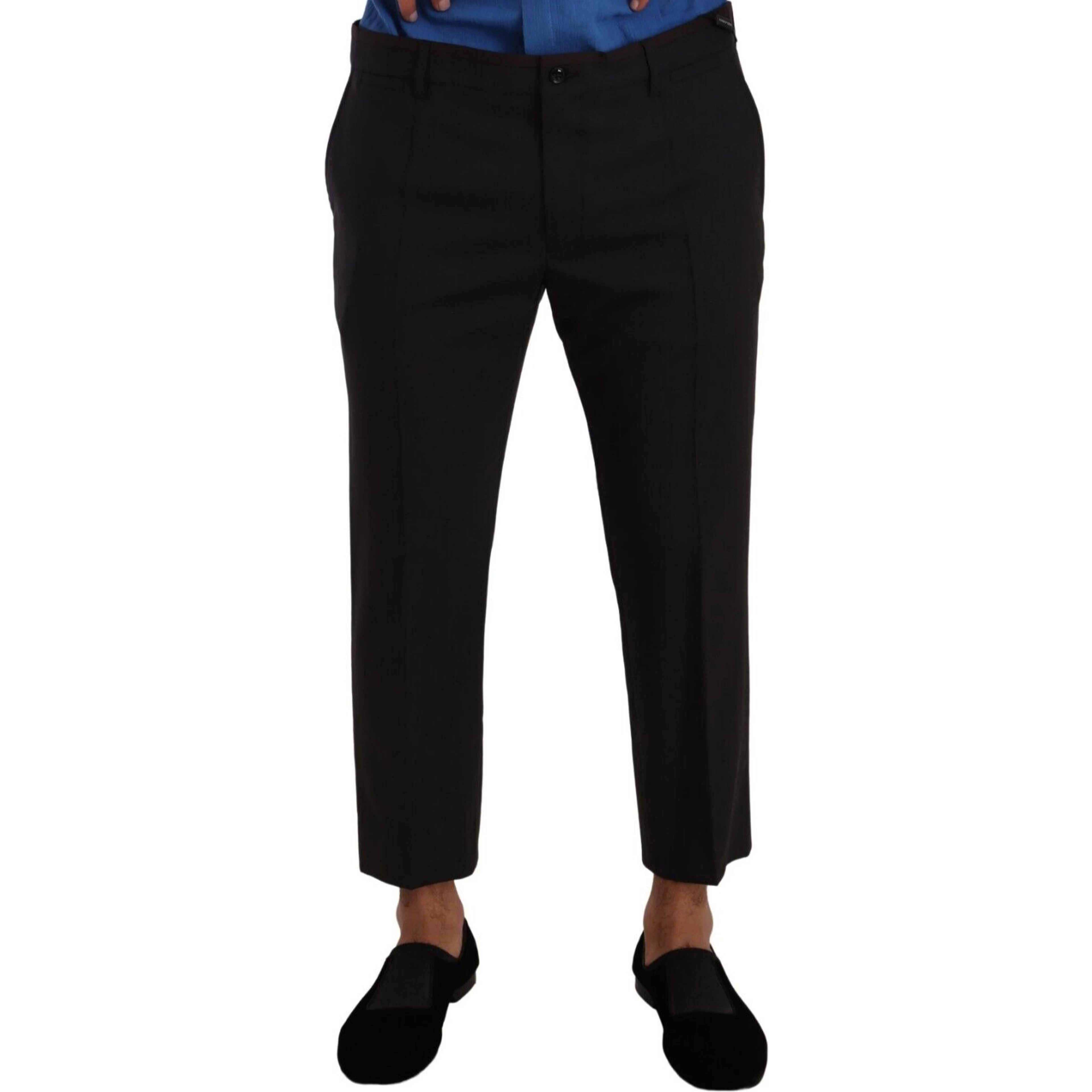 Gray Bordeaux Wool Trouser Dress Pants