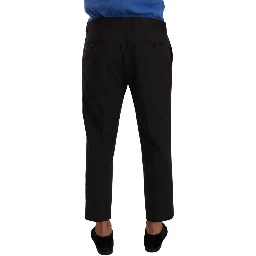 Gray Bordeaux Wool Trouser Dress Pants