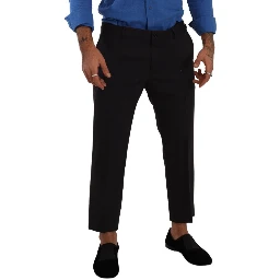 Gray Bordeaux Wool Trouser Dress Pants