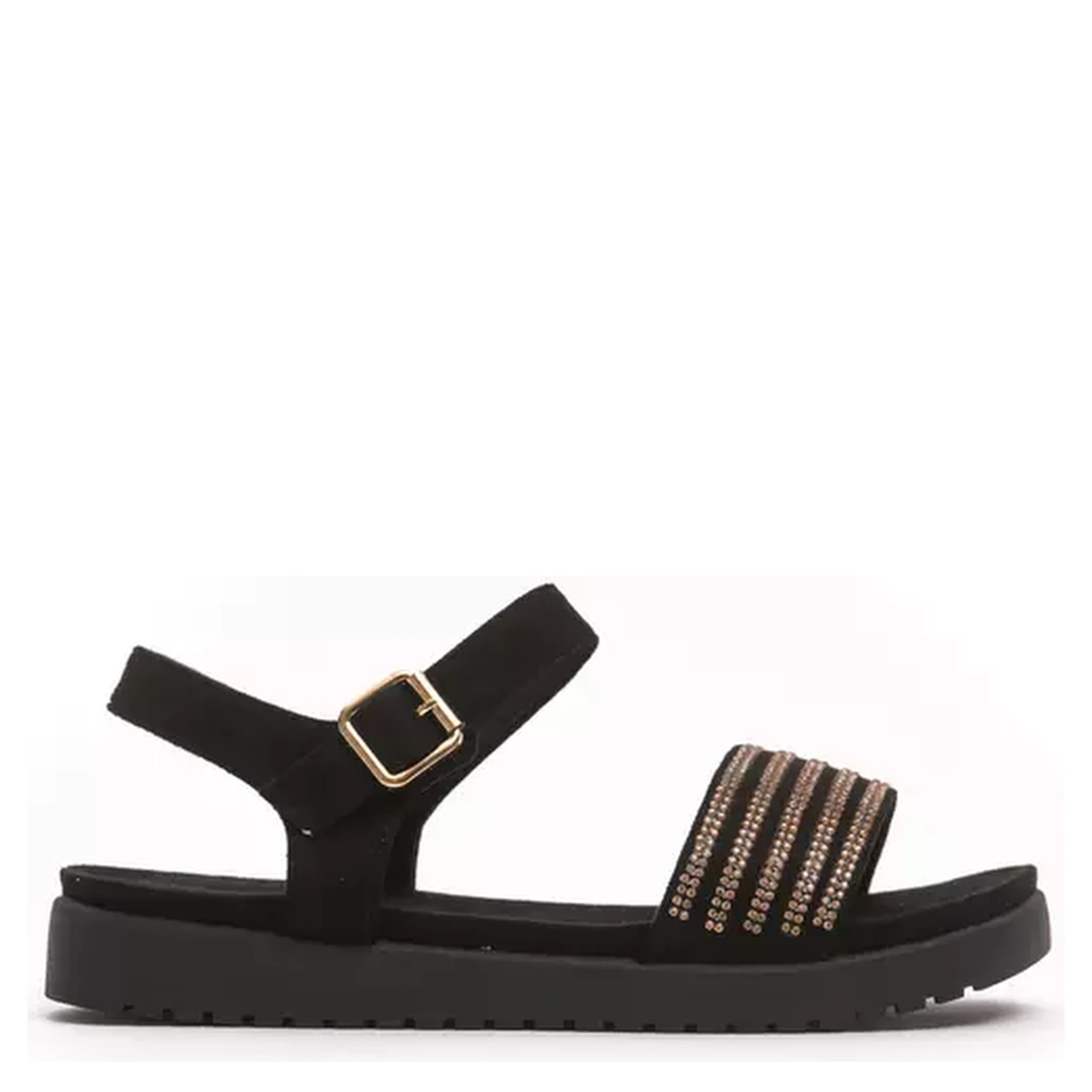 Gold Textile Sandal