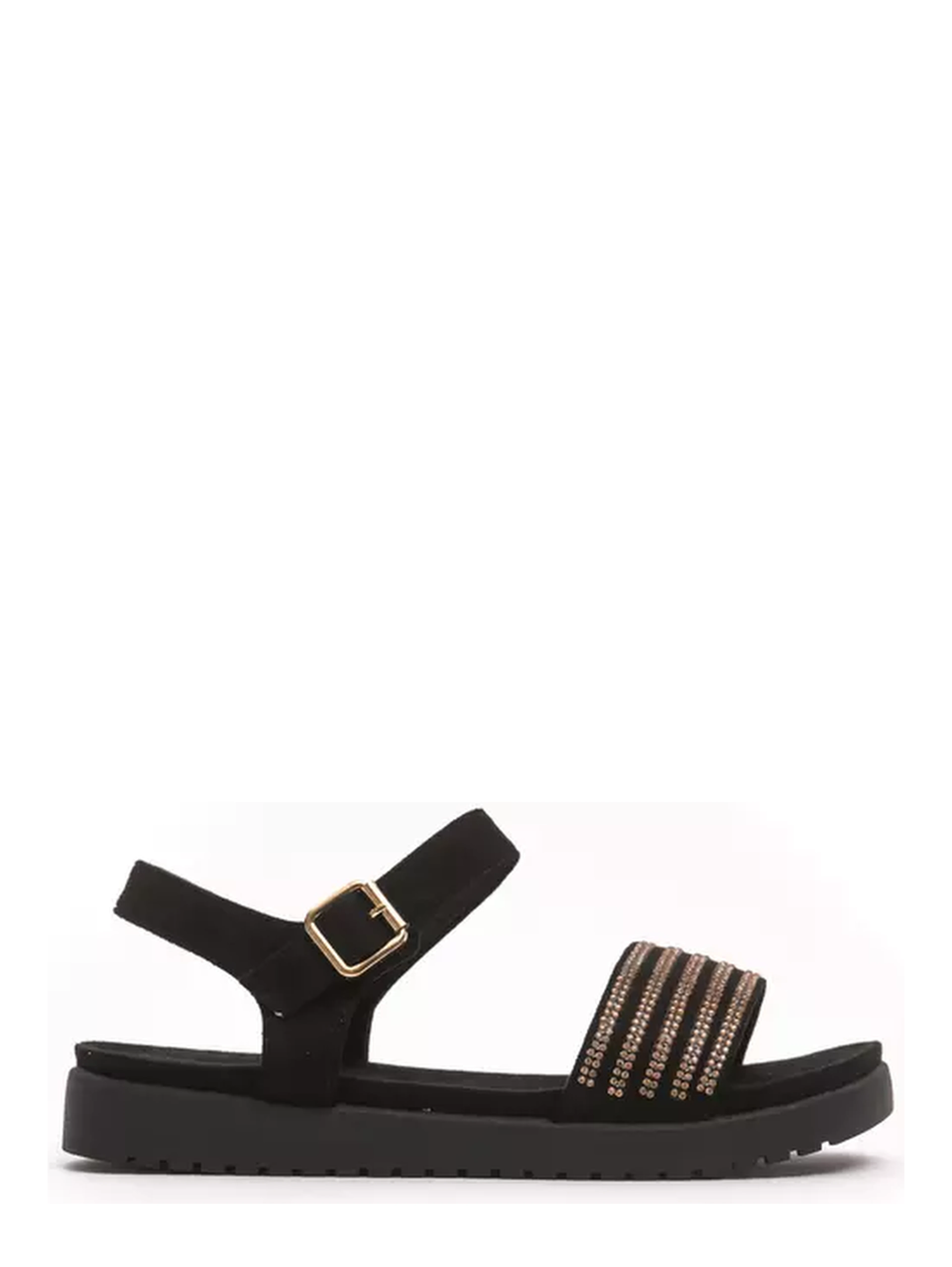 Gold Textile Sandal