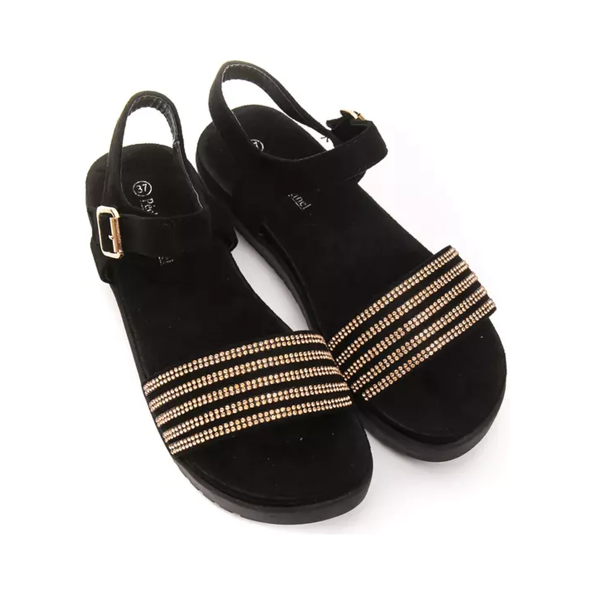 Gold Textile Sandal