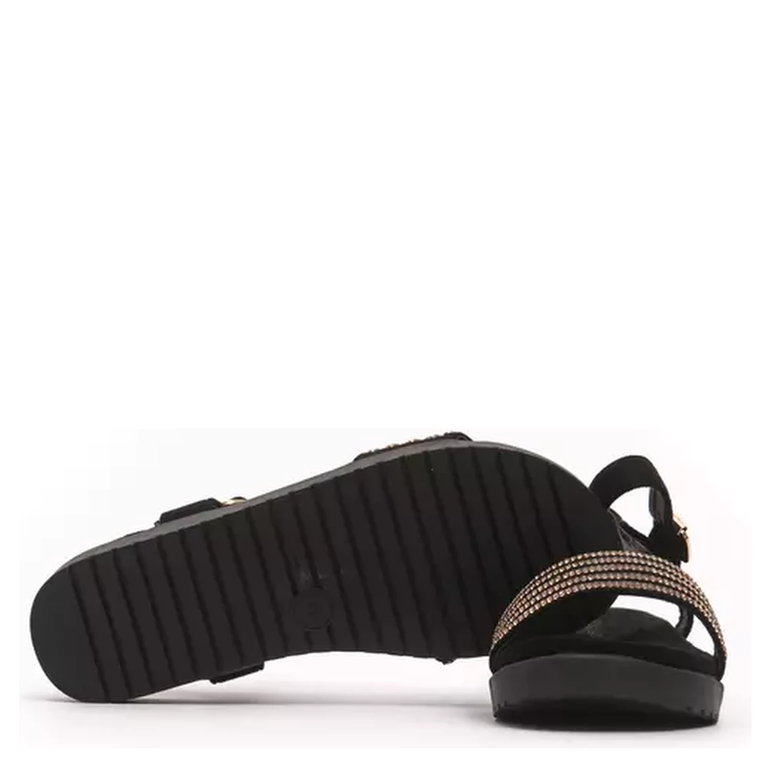 Gold Textile Sandal