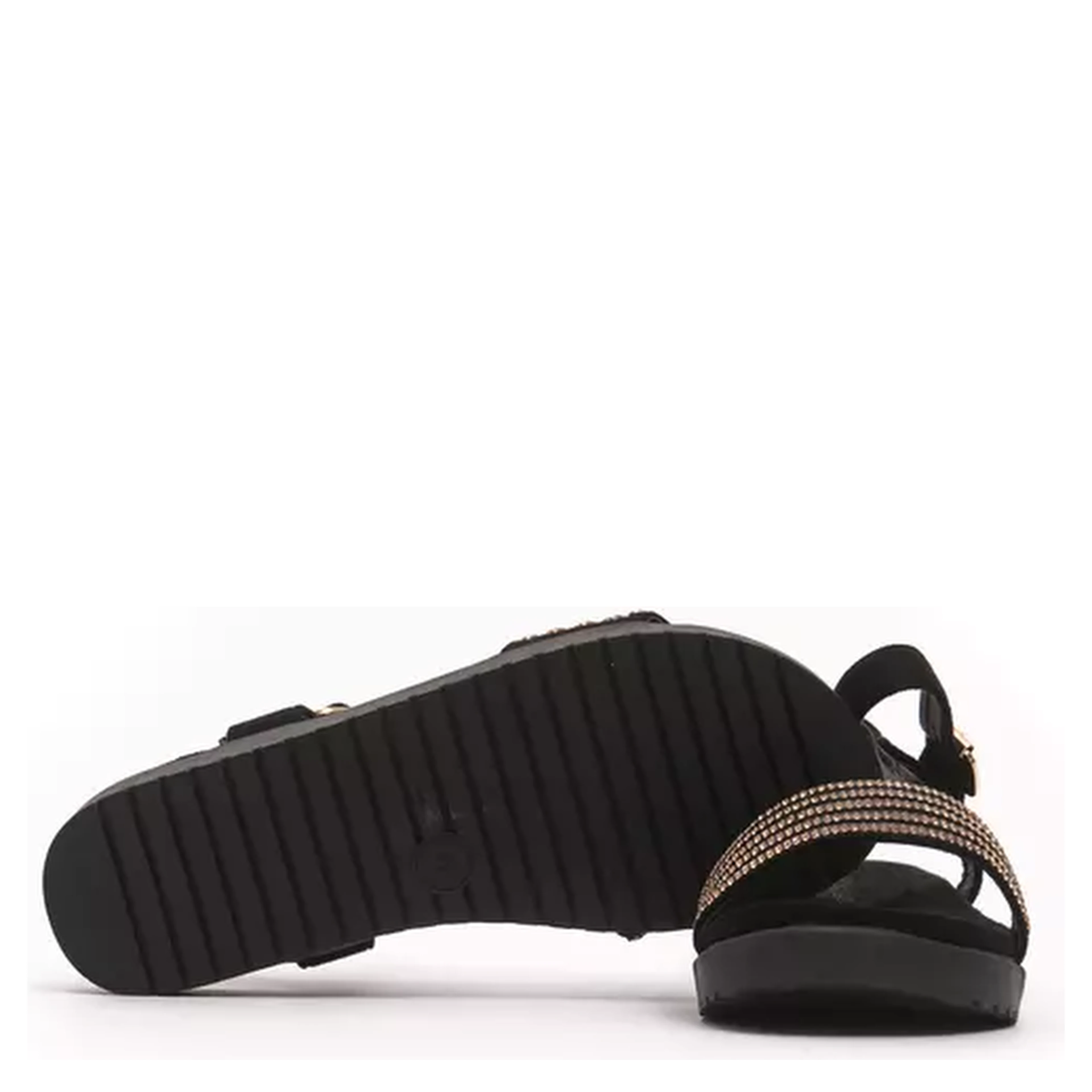 Gold Textile Sandal