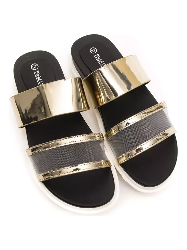 Gold Polyethylene Sandal alternative