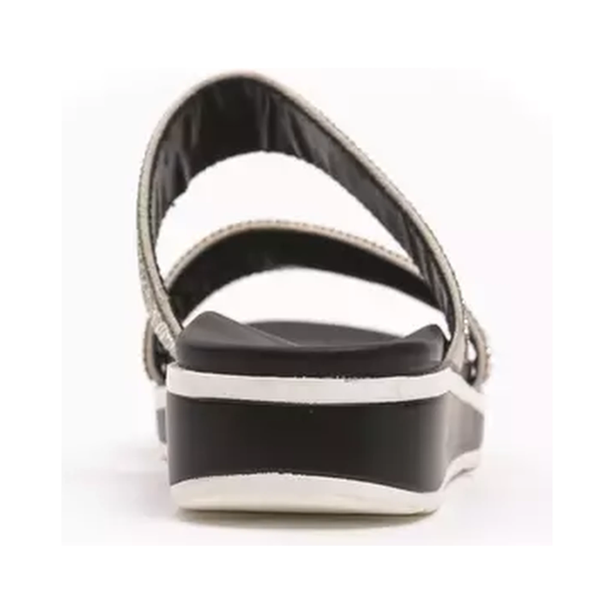 Silver Textile Sandal