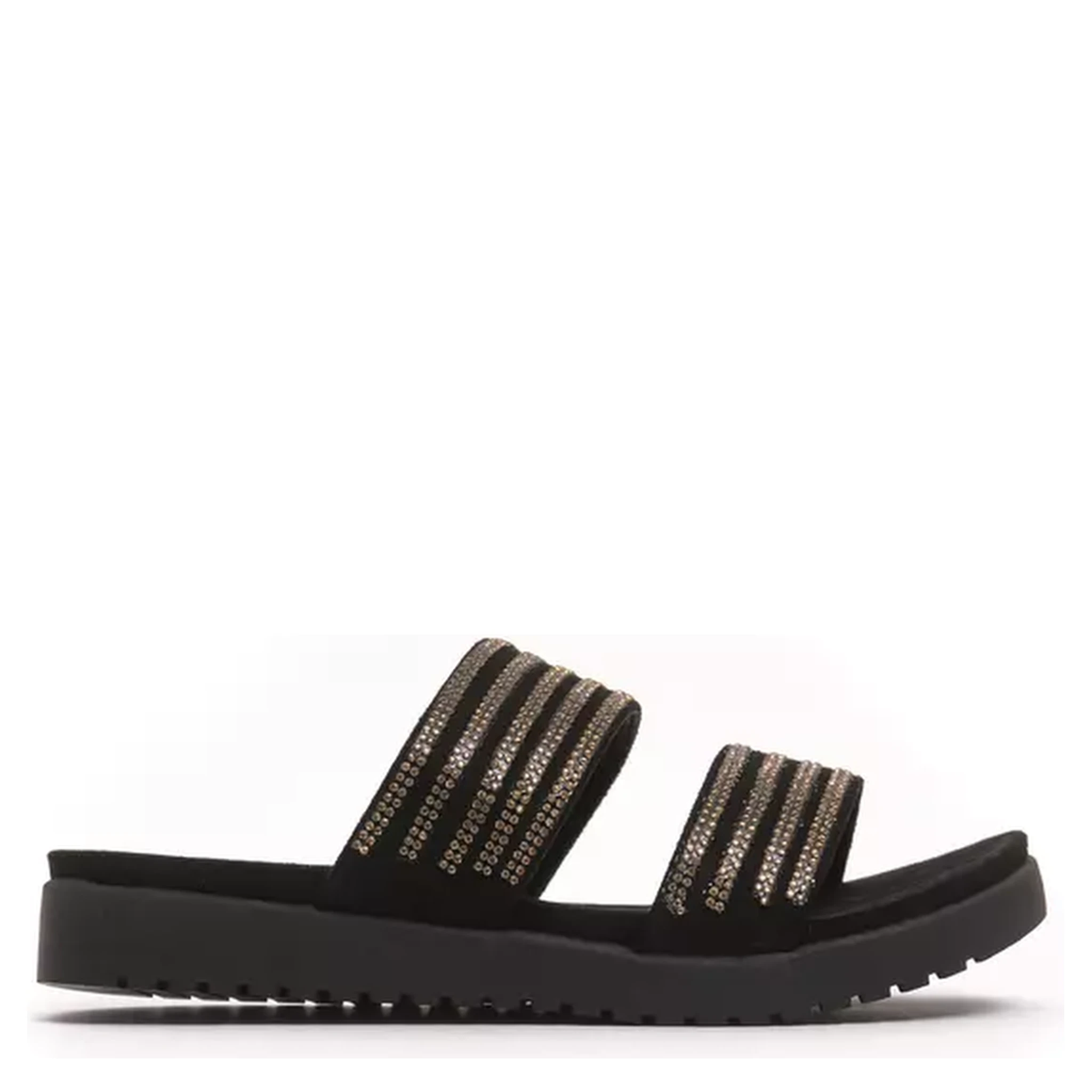 Gold Textile Sandal