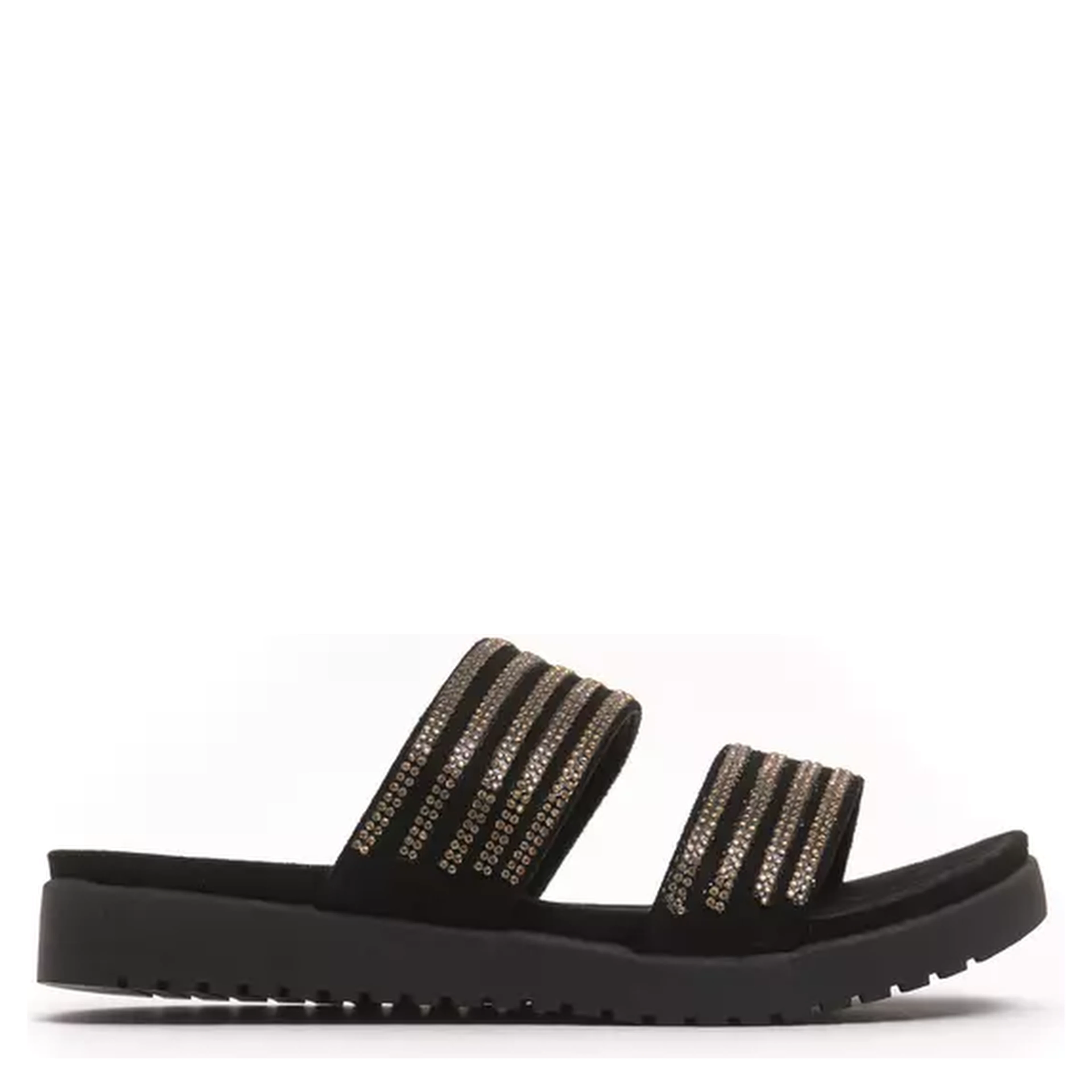 Gold Textile Sandal
