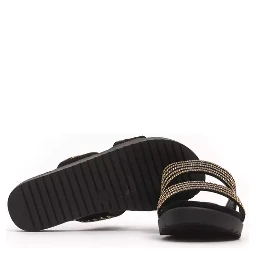 Gold Textile Sandal