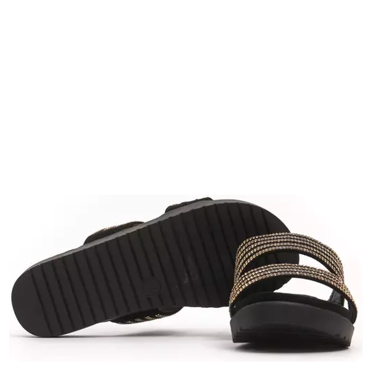 Gold Textile Sandal