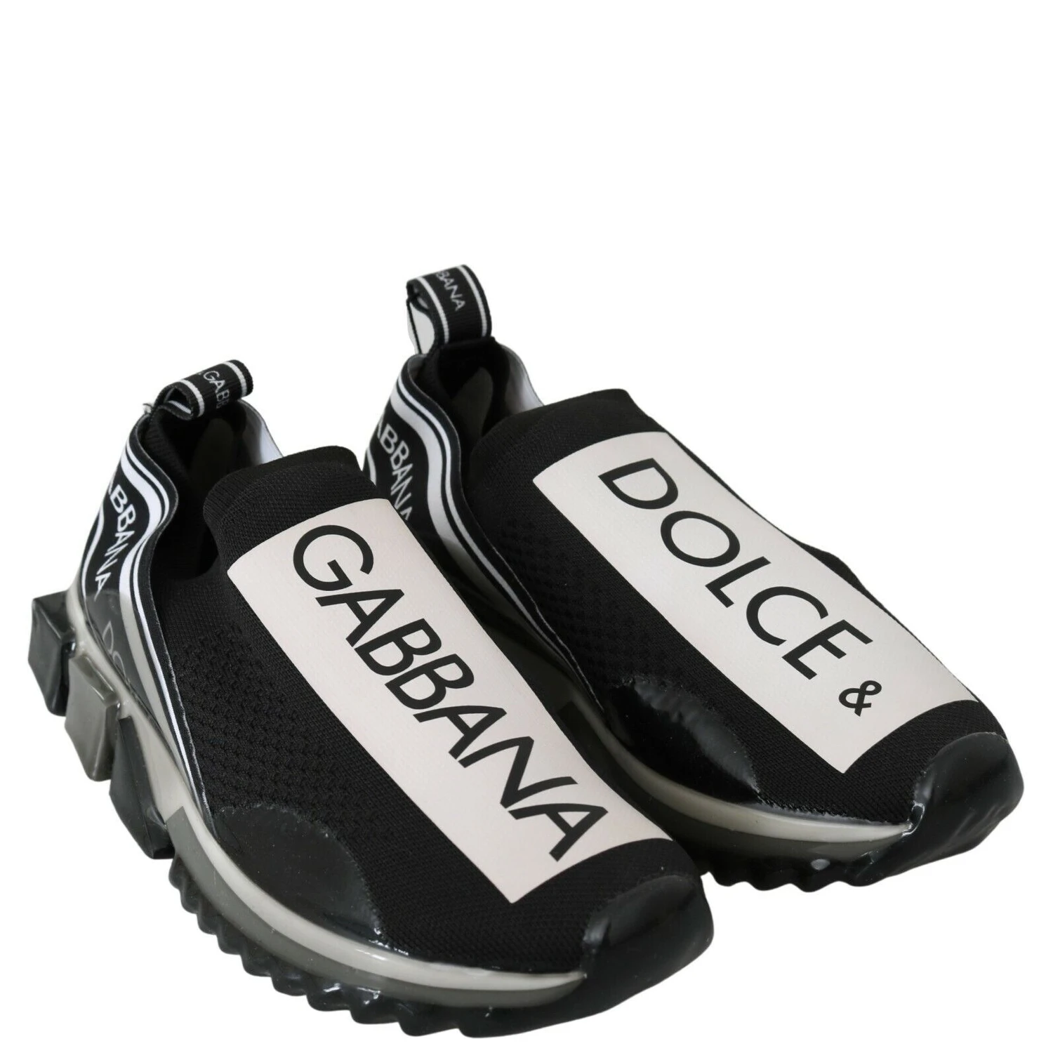 Black White SORRENTO Sport Stretch Sneakers