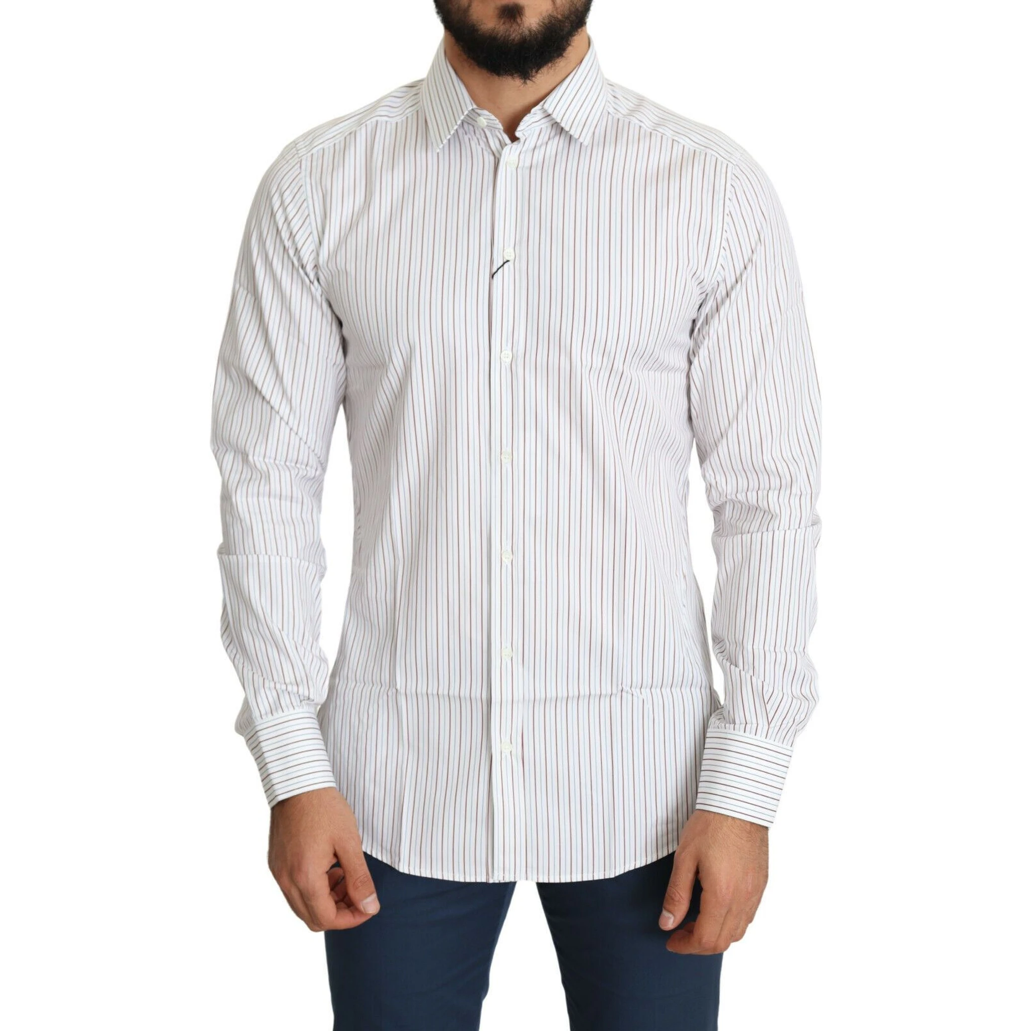 White Striped Formal MARTINI Shirt