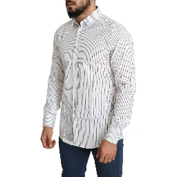 White Striped Formal MARTINI Shirt