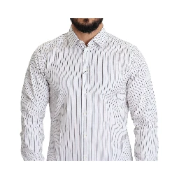 White Striped Formal MARTINI Shirt