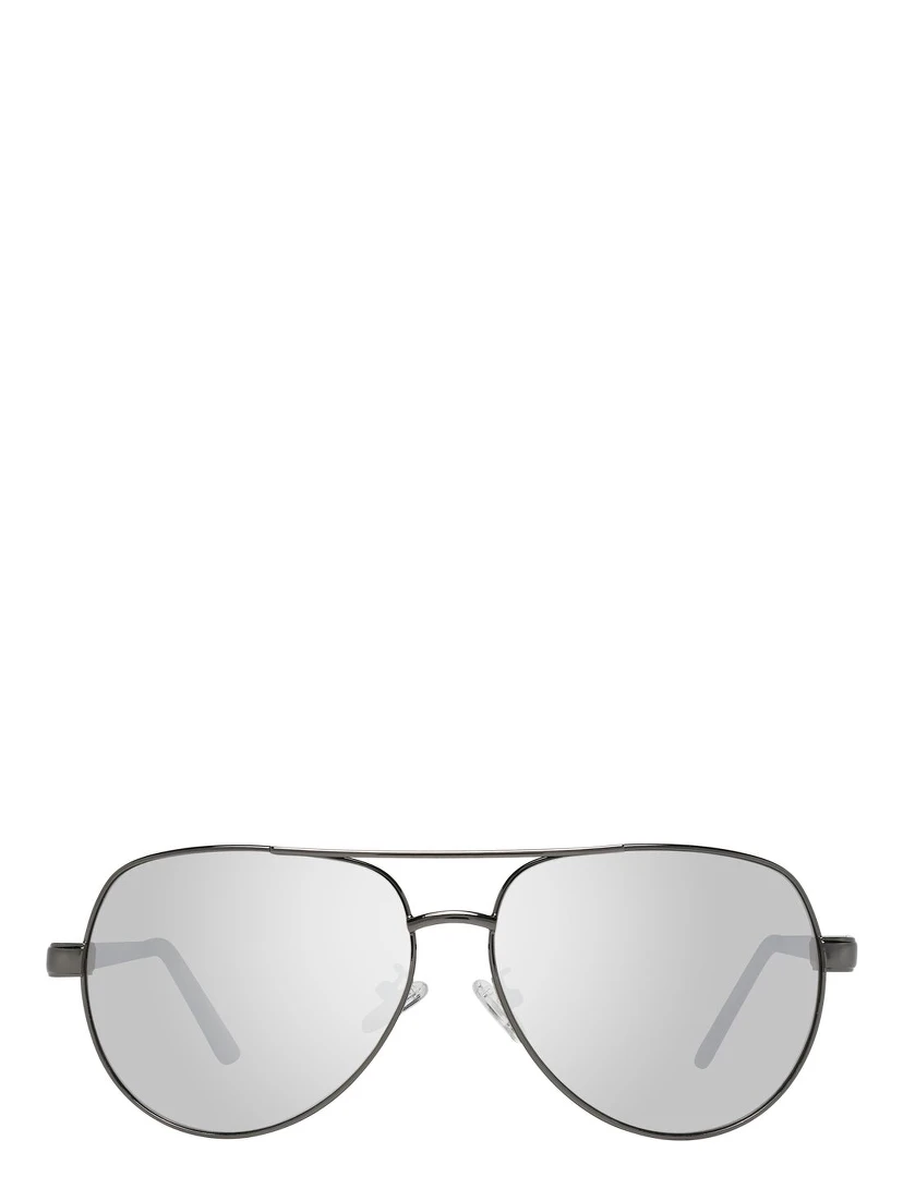 Gray Metal Sunglasses