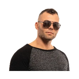 Gray Metal Sunglasses