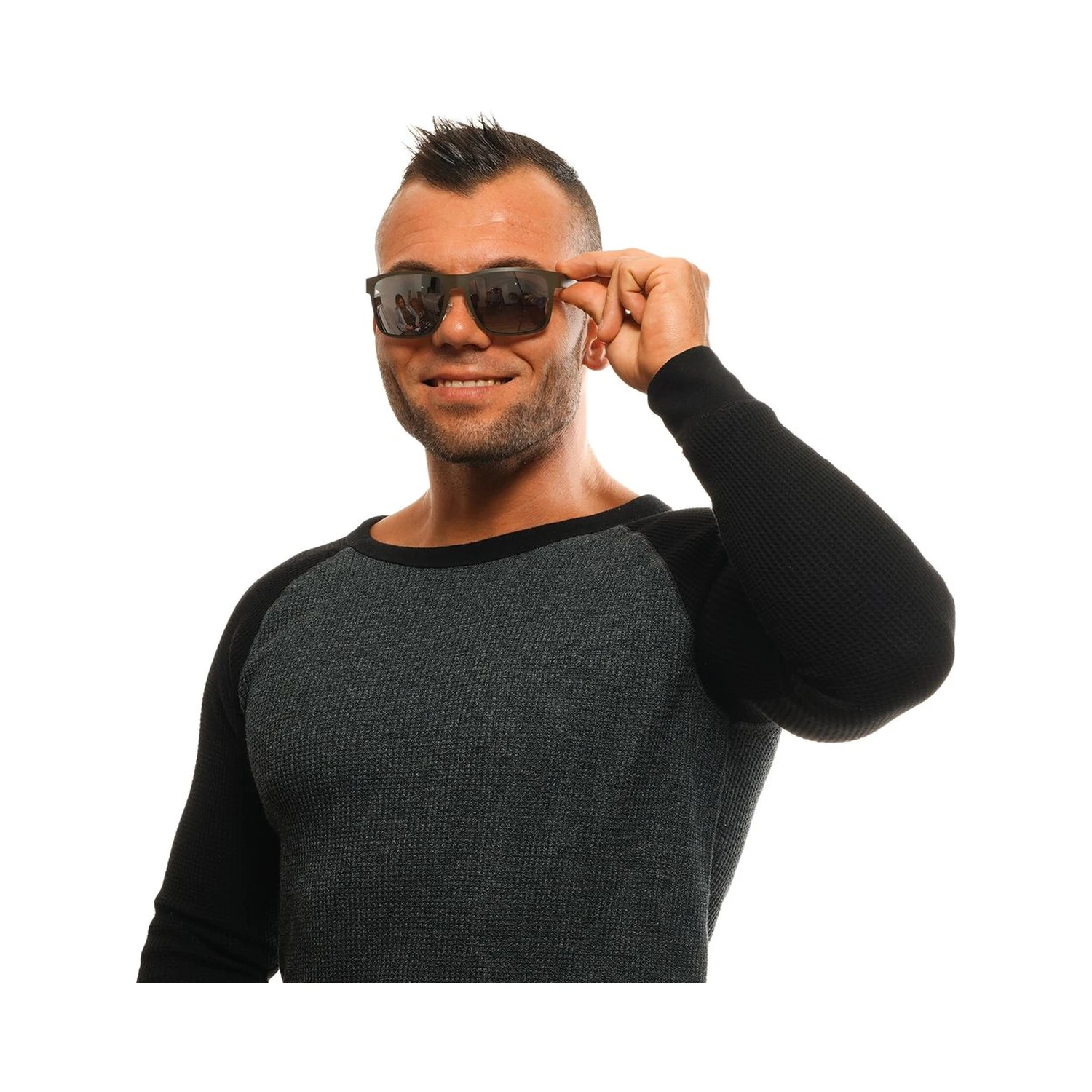 Gray Metal Sunglasses