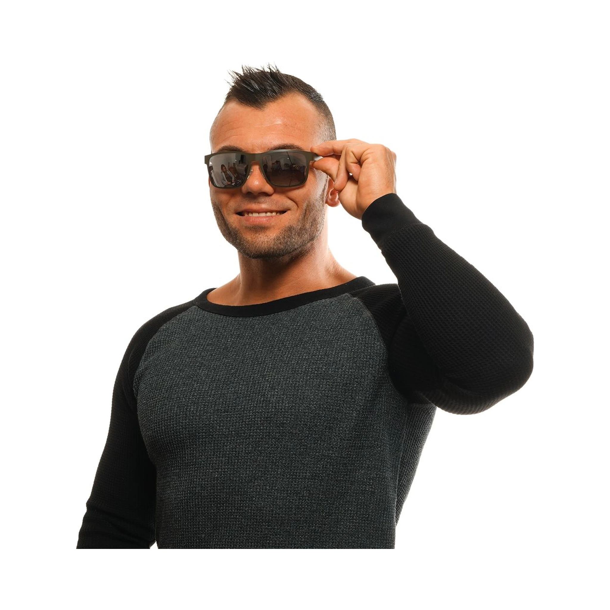 Gray Metal Sunglasses