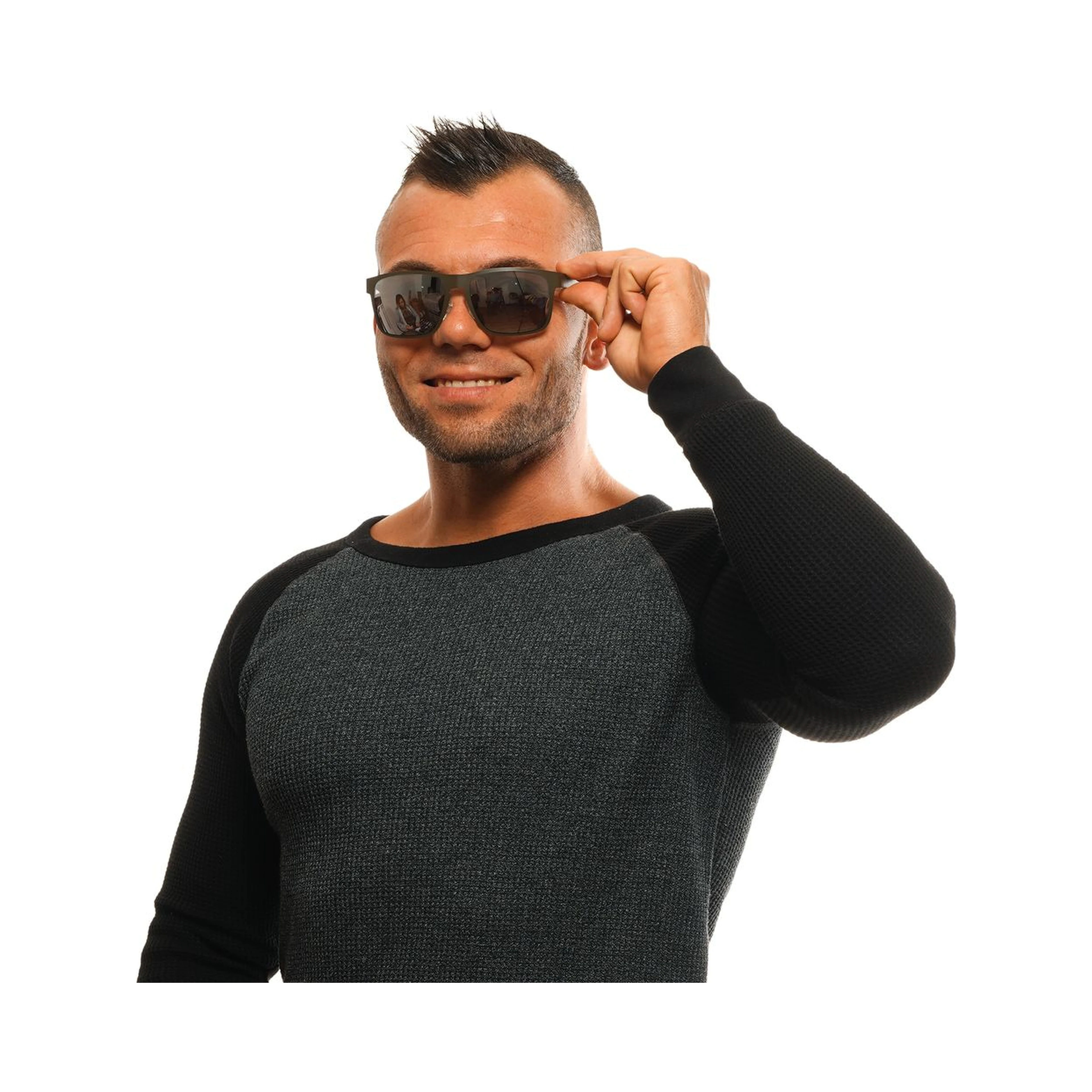 Gray Metal Sunglasses