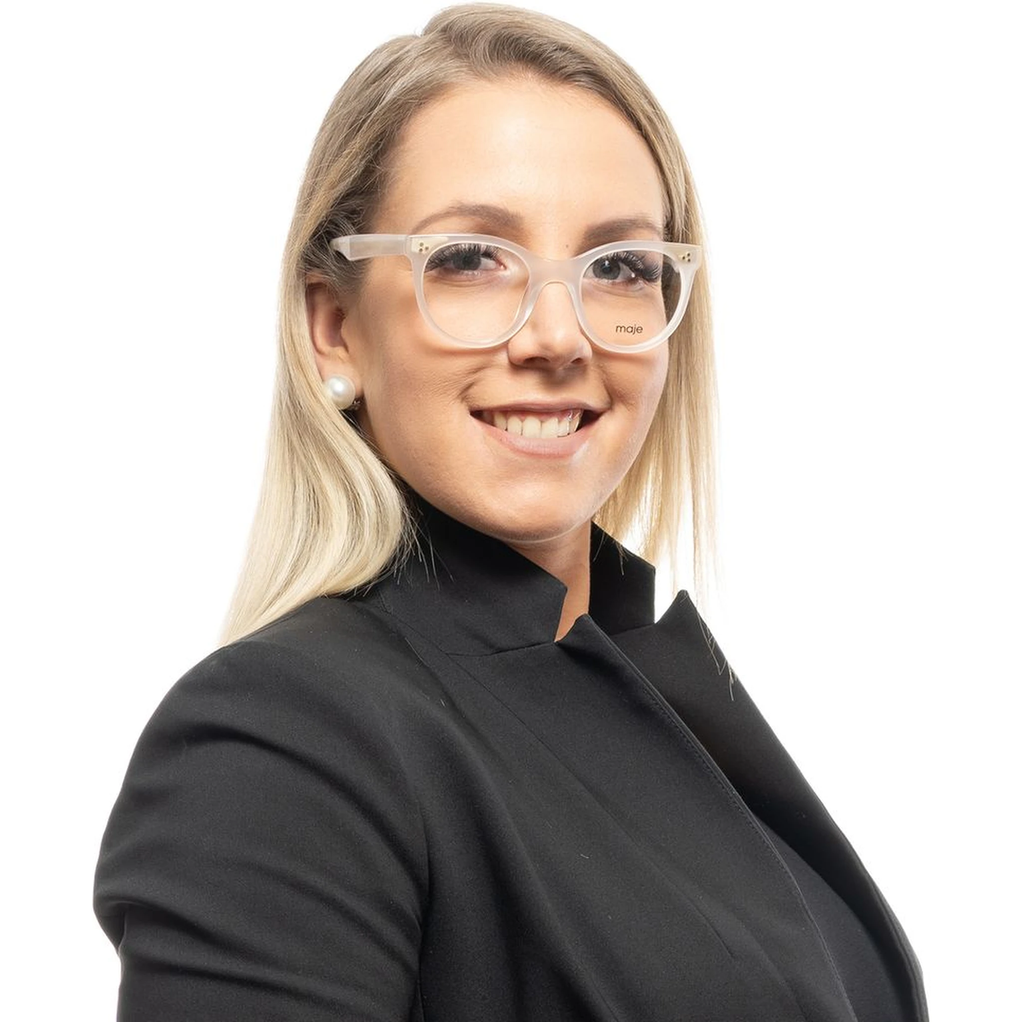 White Plastic Glasses (Frames)