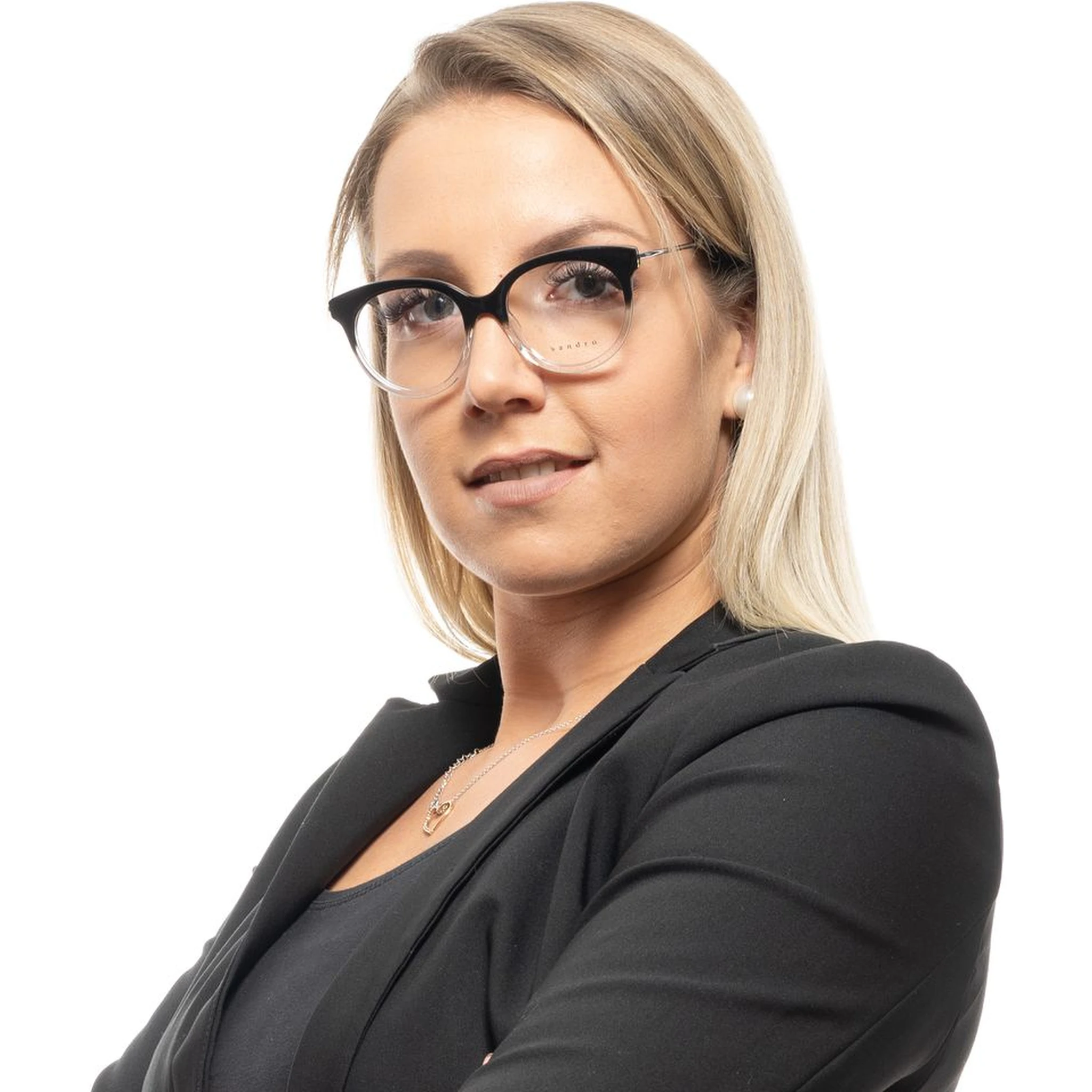 Black Metal & Plastic Glasses (Frames)