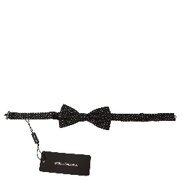 Black 100% Silk Adjustable Neck Papillon Tie