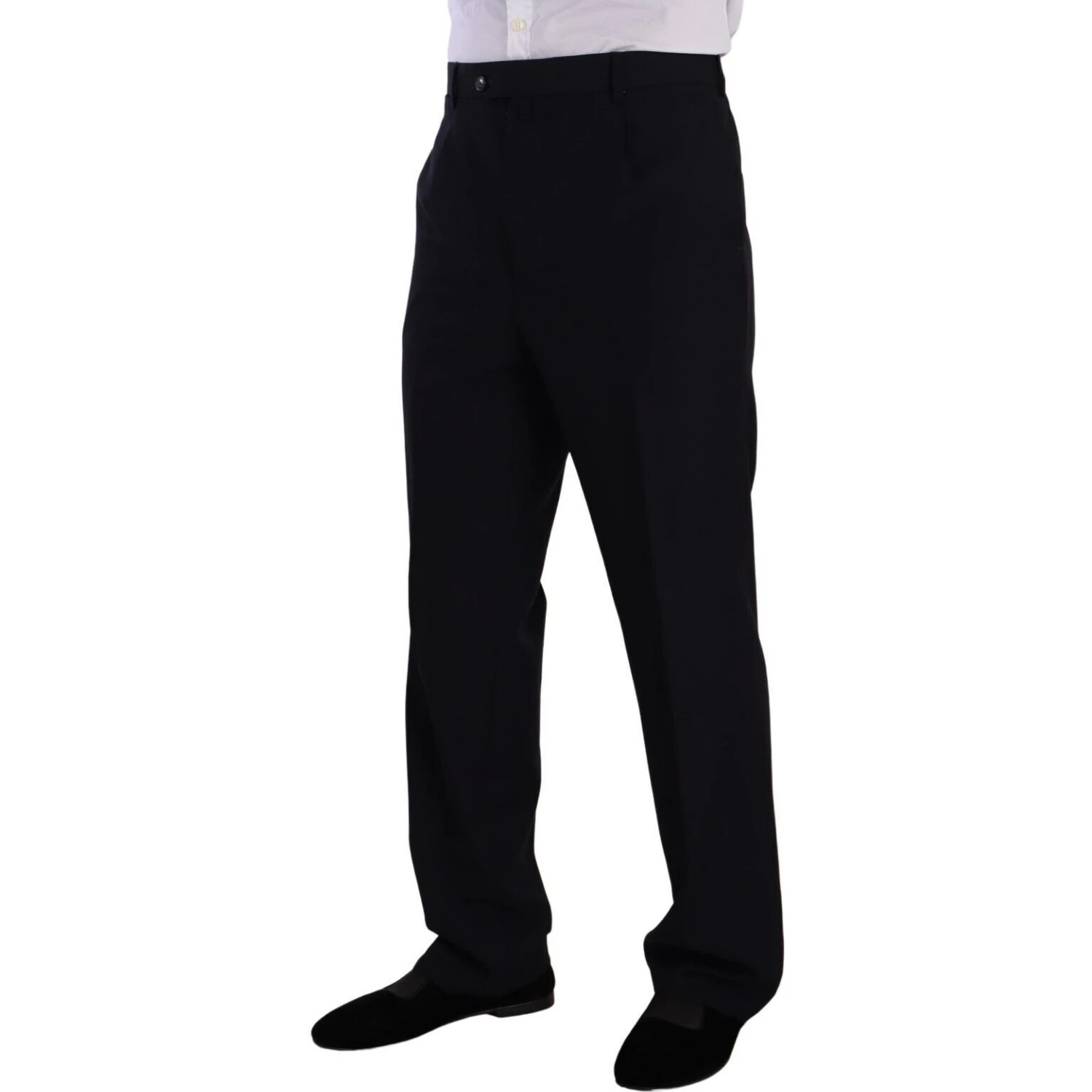Blue Polyester Single Breasted Formal Suit