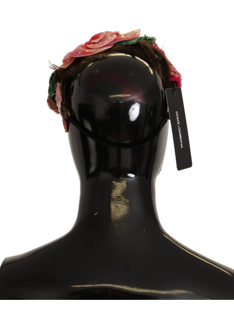 Multicolor Sequined Lurex Black Hair Headband alternative