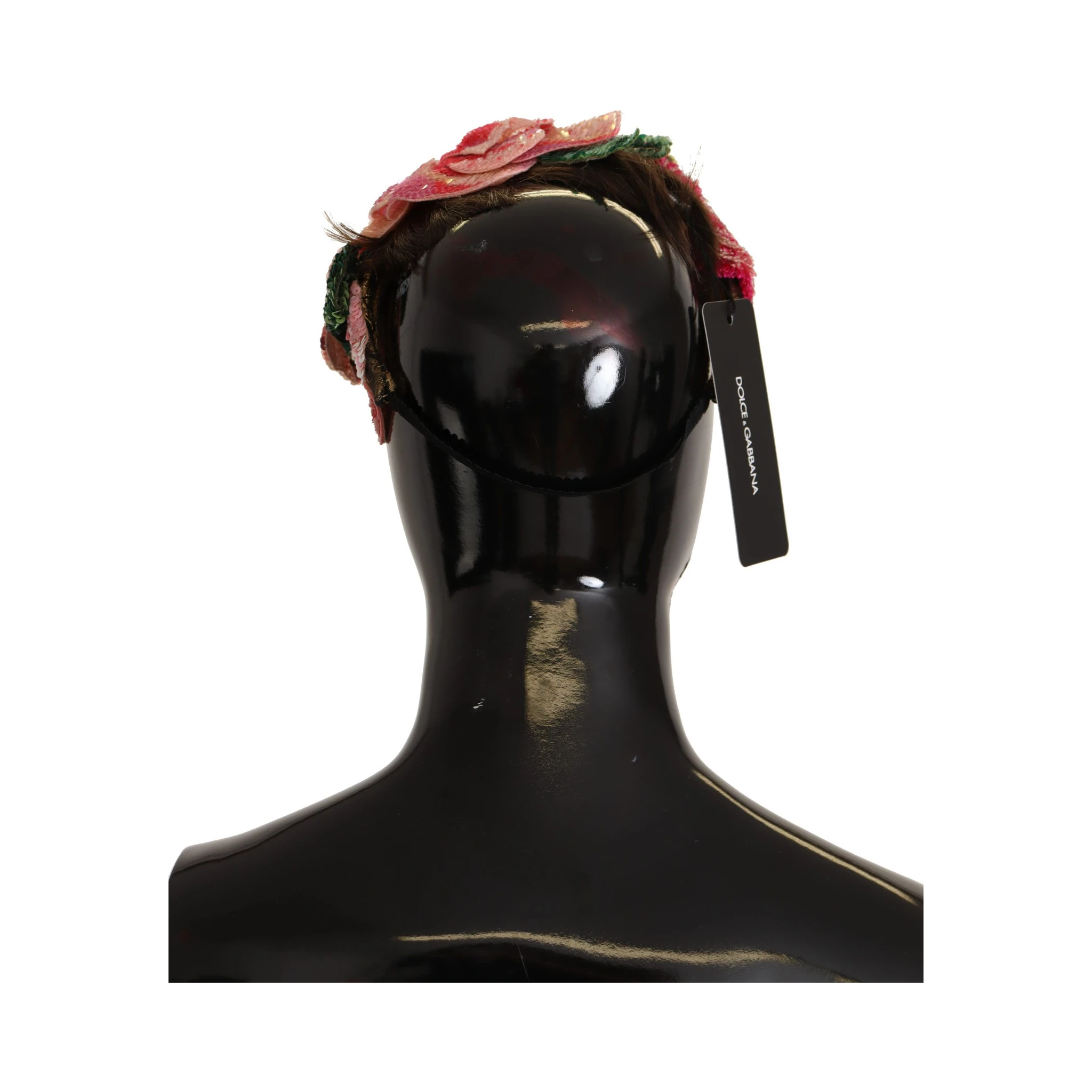 Multicolor Sequined Lurex Black Hair Headband